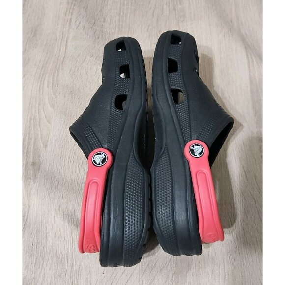 Crocs Disney Mickey Mouse Black Red Adult Clogs Size L W10-11 M 8-9  Slip-On - Picture 5 of 7